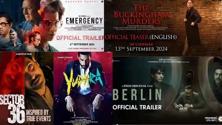 Bollywood movies releasing in September 2024